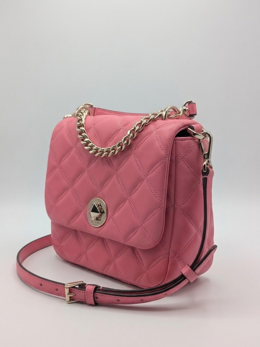 kate spade Pink Quilted Chain-Accent Crossbody Bag